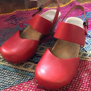 Red Dansko Sandal